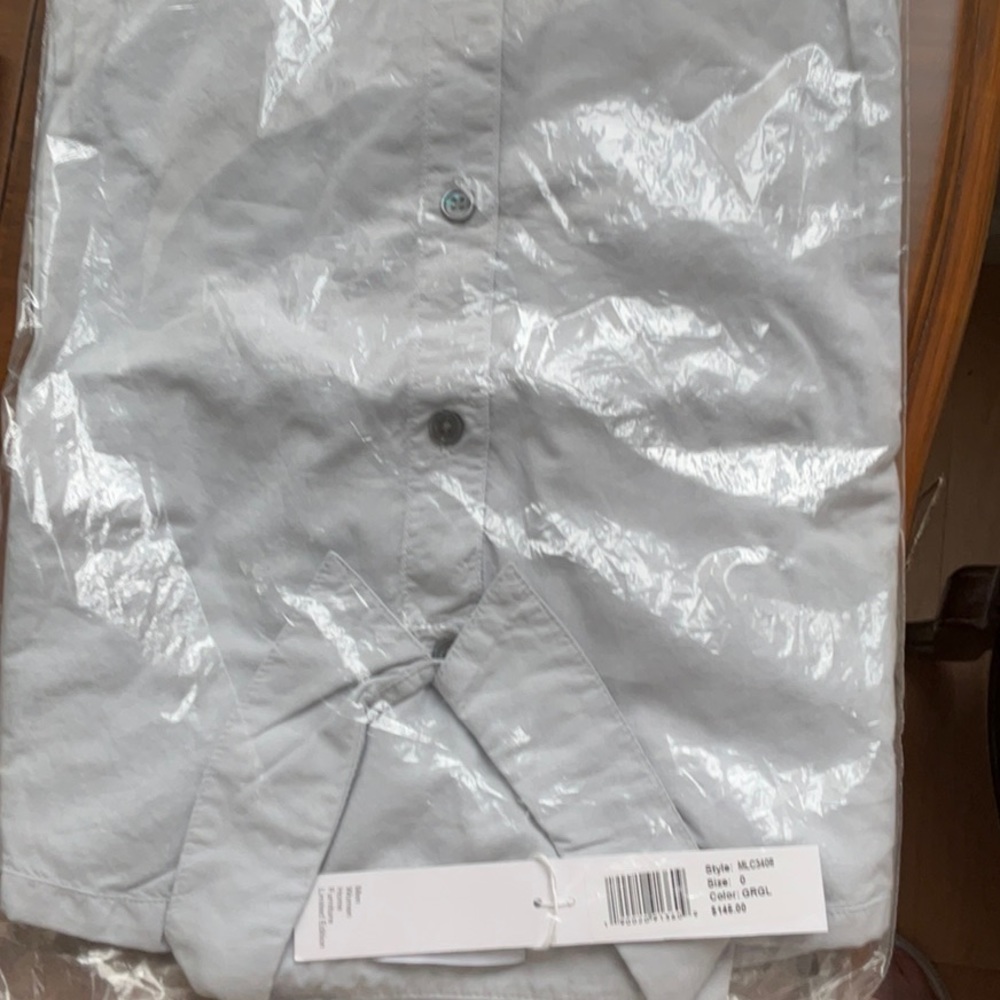 James Perse Mens  Ice Blue long sleeve shirt size xs